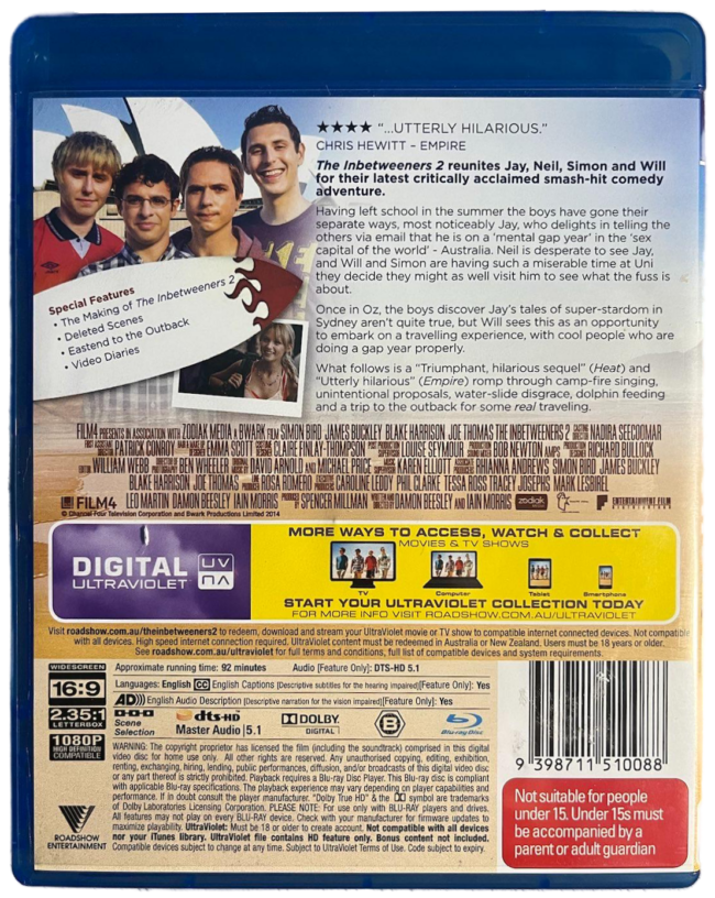 The Inbetweeners 2 Blu-Ray – Bluraystore.com.au