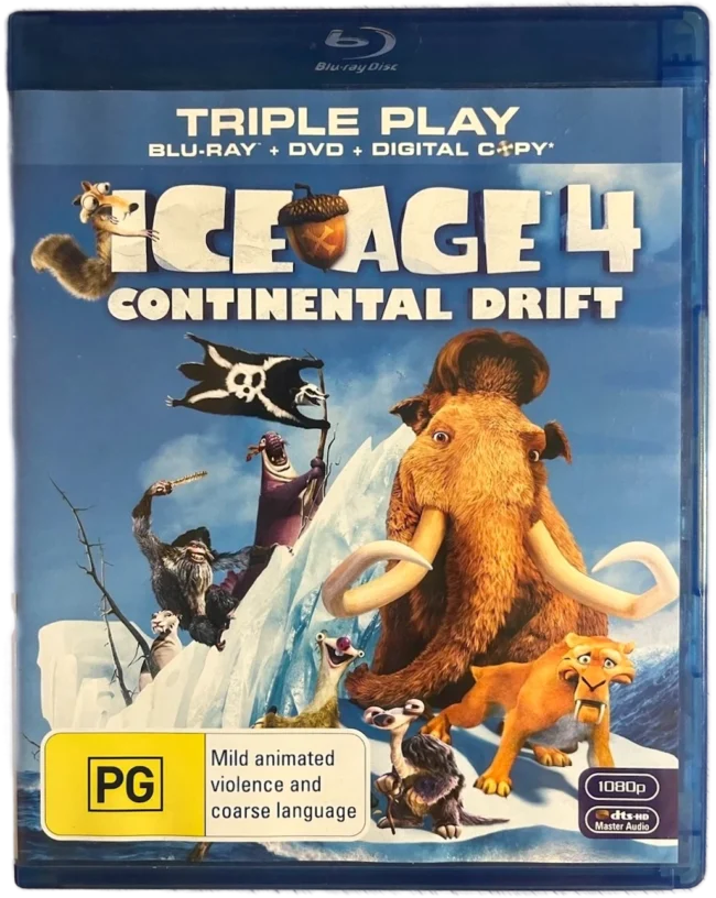 Ice Age 4 Continental Drift Blu-Ray