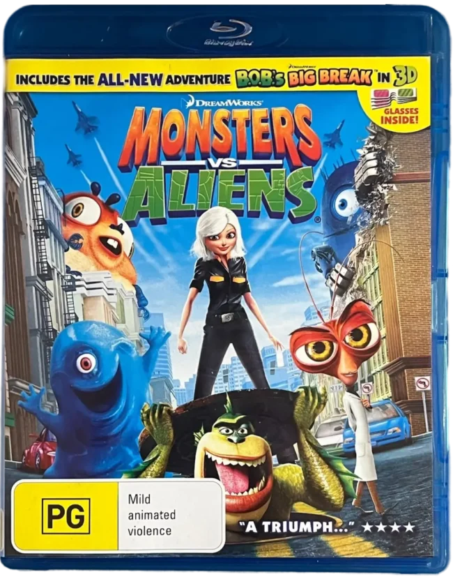 Monsters Vs Aliens Blu-Ray
