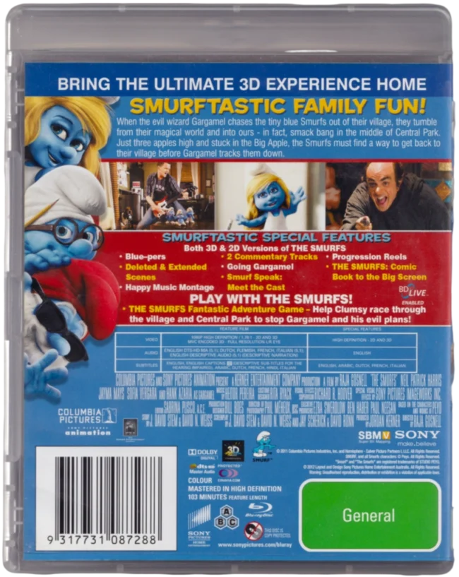 The Smurfs 3D Blu-Ray