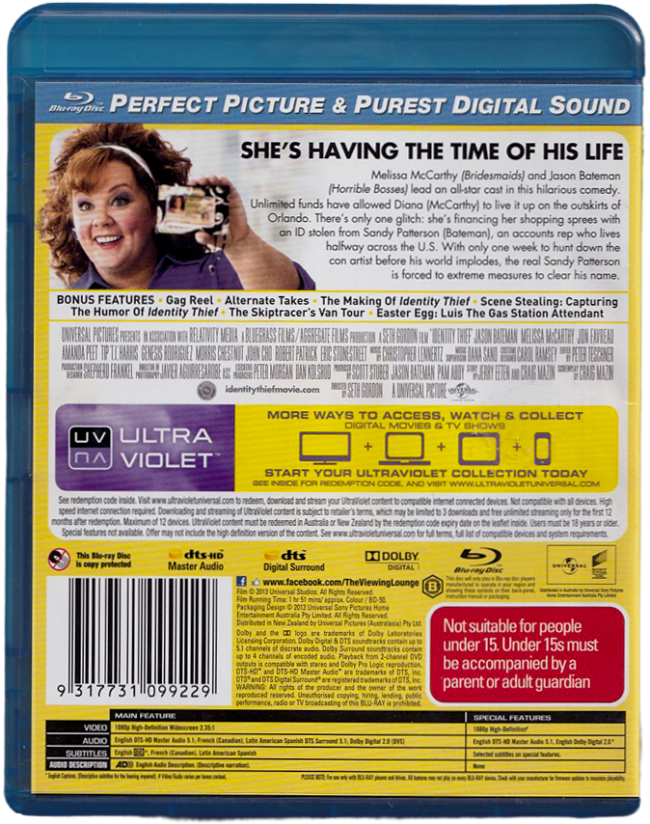 Identity Thief Blu-Ray