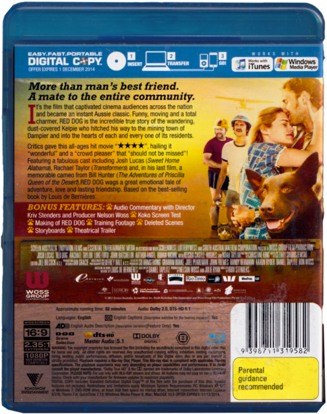 Red Dog Blu-Ray