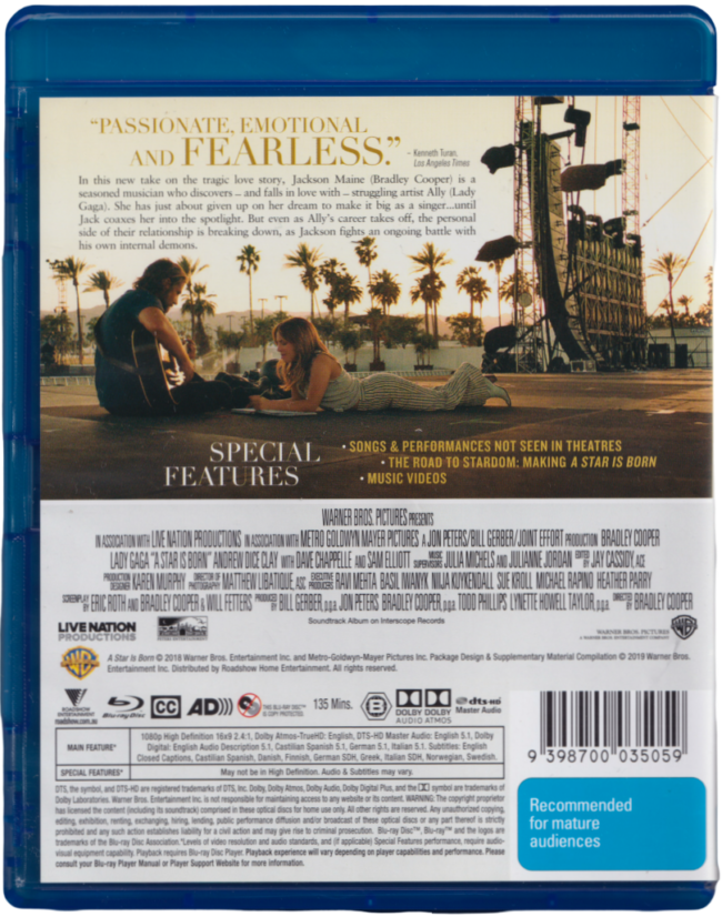 A Star Is Born Blu-Ray