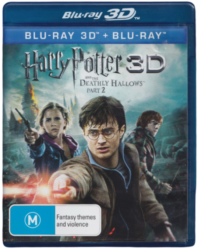 Harry Potter And The Deathly Hallows: Part 2 3D Blu-Ray + Blu-Ray