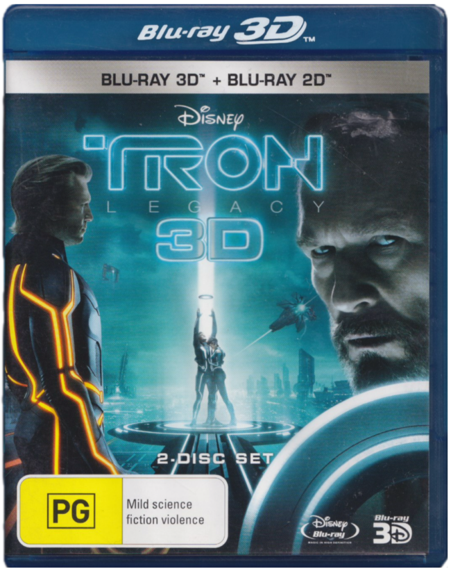 Tron: Legacy 3D Blu-Ray + Blu-Ray