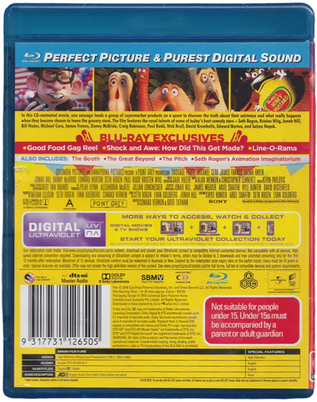 Sausage Party Blu-Ray